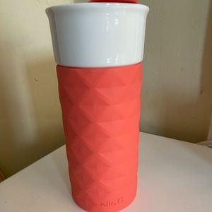 Ello Travel Mug Pink To Go Ceramic Coffee Tea Cup